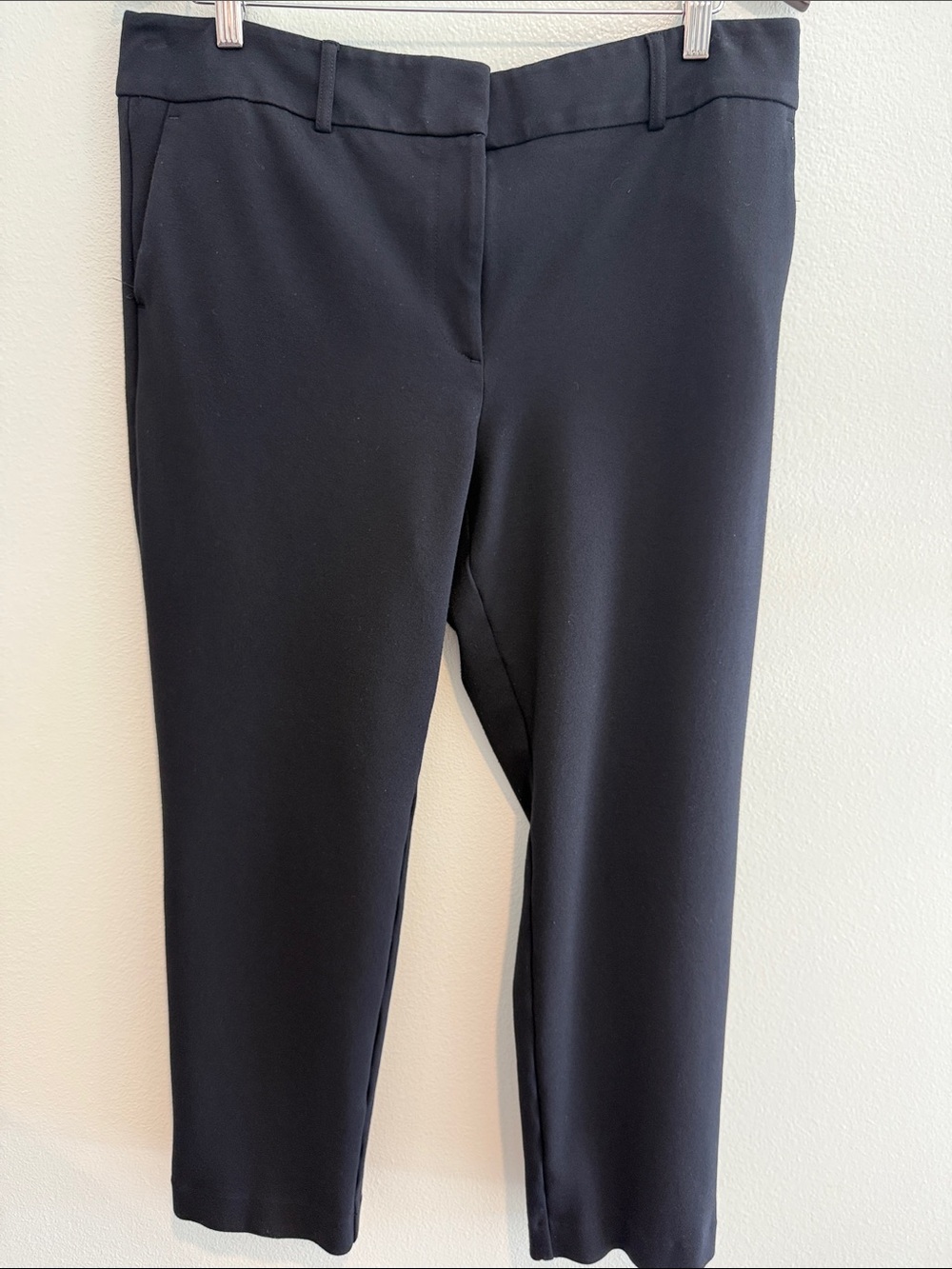 Ann Taylor Factory Black womens Stretch Dress Pants waist 181/2 stretches to 19
